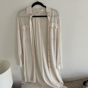 FREE PEOPLE long button down